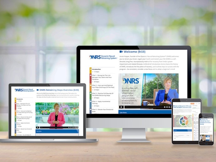DNRS Dynamic Neural Retraining System program shown on multiple devices