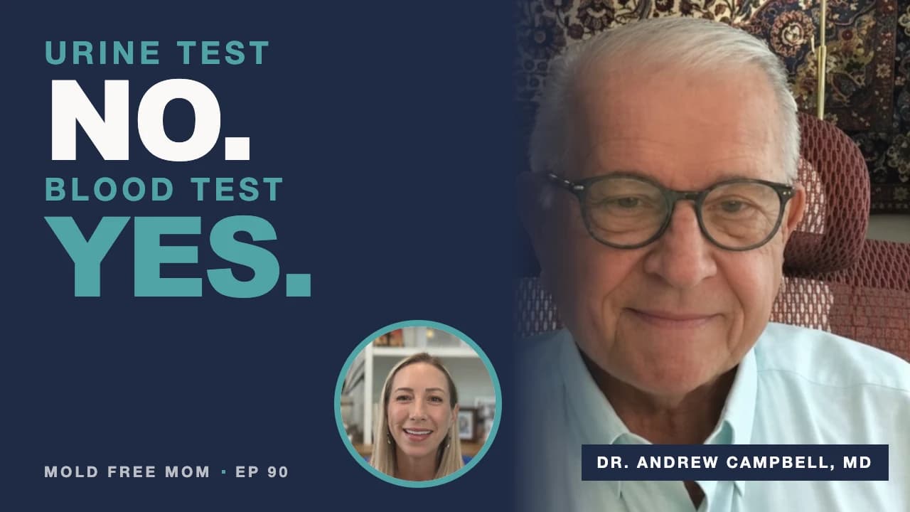 Aubree Felderhoff and Dr. Andrew Campbell discussing whether binders work for mold illness.